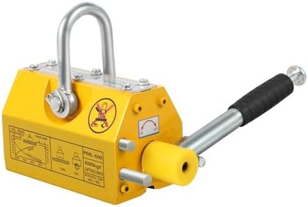 GarveeTech Heavy Duty Magnetic Lifter, 1320Lbs Pulling & Lifting Capacity, Permanent Lift Magnets with Release for Hoist, Shop Crane, Block, Updated 2.5 Safety Factor