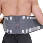 PROIRON Lower Back Support Belt for Men and Women - Lumbar Support Brace for Pain Relief, Sciatica, Scoliosis - Dual Adjustable Straps and Breathable Mesh (3 Sizes, M/L/XL - Waist 65cm to 113cm)