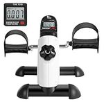 himaly Mini Exercise Bike Pedal Exerciser Portable Home Leg Arm Training Cycle Bike with LCD Display & Adjustable Resistance Knob for Gym Fitness