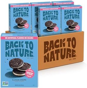 Back to Nature Classic Creme Sandwich Cookies - Plant-Based Cookies Made With Wheat Flour - Non-GMO, No High Fructose Corn Syrup, 9 Ounce (Pack of 6)