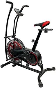Ultrasport Air Bike, vélo d'exercice avec ceinture silencieuse, grande roue de ventilateur pour la résistance de l'air lors du pédalage, avec guidon mobile pour l'entraînement des bras