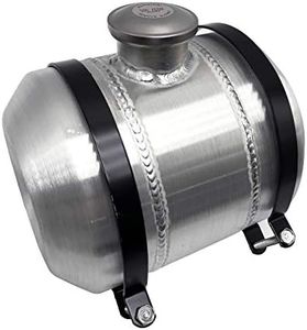 JSD 2 Gallon 8 x10" Spun Aluminum Gas Tank 1/4 NPT Outlet Center Fill Fuel Tank