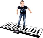 Abcotech Kids Floor Piano Mat | Giant Dance Floor Keyboard Sensory Toys | Play, Record, Playback and Demo Modes - 8 Musical Instruments and Sounds for Kids Music - 70" Toddler Piano Play Mat 24 Keys