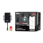 Qubo Wired Hidden GPS Tracker from Hero Group for Car | AI Features on Qubo Go App | Live Tracking | Anti-Theft | Towing Alerts | Accident Alerts | SIM + 12 Month Data Plan