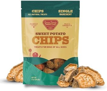 Gaines Family Farmstead Sweet Potato Chips for Dogs - 8 oz Single-Ingredient, All-Natural Dog Treats, Grain-Free & High in Fiber, Made in USA, Crunchy Training Treats
