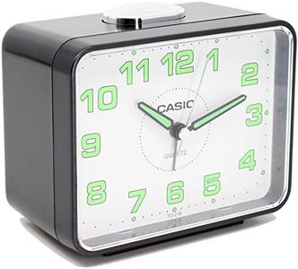Despertador Analogico Casio Snooze Beep TQ-218-1BDF Analógico para Unisex Color Negro