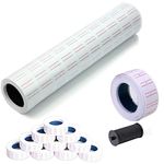 MotoPanda Price Labels Paper Tag Mark Sticker for MX-5500 Price Gun Labeller, 20 Rolls with Ink