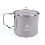 TOAKS 550ml Titanium Pot Backpacking Camping Pot Ultralight Camping Cookware