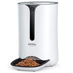 Automatic Cat Feeder, Faroro 7L Cat Feeder with Timer up to 5 Meals Per Day, Portion Control, 10s Voice Recording, Suitable for Small and Medium Pets