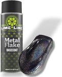 LiME LiNE Metal Flake Basecoat Automotive Grade Sparkle Spray Paint (Silver Rainbow Iridescent)
