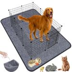 Bidear Pee Pads for Dogs,Washable Pet Pee Pads Dog Training Floor Mat for Pets,Extra Large Non-Slip Dog Pee Pads for Dogs,Reusable Fast Absorbent Mat for Dog Crate to Protect Floor,1 PC 36 x 60 Inch