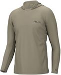 HUK Standard Icon X Hoodie, Fishing Shirt with Sun Protection for Men, Overland, Medium