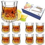 JAIEF 1.7 OZ Tequila Shot Glasses Heavy Base Shot Glass, Crystal Glasses (Set of 8)