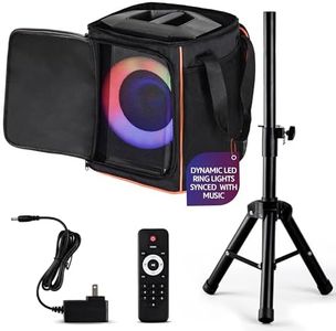 Pyle Audio Bluetooth Party Speaker - Big Speaker with True Wireless Stereo System - Enjoy Powerful Bass and Clear Treble - Party Bluetooth Speaker with Carry Bag and Tripod - Model PPHP868STBG 120W