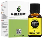 Earth N Pure Pumpkin Seed Oil (Kaddu Oil) Cold Pressed, Natural and Therapeutic Grade - 15 ml