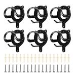 Kawlity 6pcs Horse Bridle Rack Horse Tack Bridle Bracket Bridle Hooks Bridle Holder Organizer Bridle Rack Halter Hanger for Horse Barn