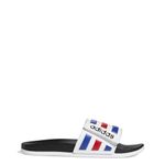 Adidas mens ADILETTE COMFORT ADJ FTWWHT/ROYBLU/SCARLE Slipper - 7 UK (FY8095)