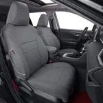coverdream Custom Fit Seat Covers for Toyota RAV4 Adventure,TRD Off - Road 2024 2023 2022 2021 2020 2019,Full Coverage Polyester Seat Protector (Gray,Full Set)
