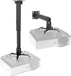 BuFan Projector Ceiling Mount, Universal Vaulted Bracket with Adjustable Extension Pole to 26.7" for LCD DLP Projector