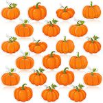 60 Pieces Pumpkin Cutouts Classroom Decoration Farmhouse Bulletin Board Decorations with 60 Glue Point 6 Designs Pumpkin Classroom Door Decorations for Fall Thanksgiving Halloween Classroom Decoration