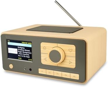 Ocean Digital WR-393 WiFi Internet Radio with FM, Podcast, Bluetooth Speaker, 3.5" Color Display, 30,000+ Stations, UPnP/DLNA Streaming, Dual Alarm Clock, Sleep Timer, Remote Control, Mains Powered
