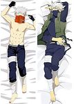 Anime Dakimakura Hatake Kakashi Hugging Body Pillow Case Body Pillow Cover Case Pillowcases Cushion with Hidden Zipper Closure for Sofa Bench Bed Home Decor 20 x54