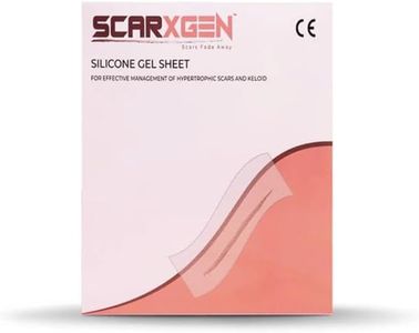 Scarxgen Silicone Gel Sheet | Scar Sheet | Linear Scar,Large Scars, Burns Scar| Reusable and Washable Sheet | Scar Sheet for Keloid and Hypertrophic scar | Scar reduction (6CMX15CM (BOX OF 1 UNIT))