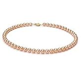 Pink 6-7mm AAA Quality Freshwater Gold filled Cultured Pearl Necklace-36 in Opera length