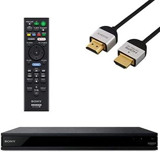 Sony UBPX800 Streaming 4K Ultra HD 3D Hi-Res Audio Wi-Fi and Bluetooth Built-in Blu-ray Player with A 4K HDMI Cable and Remote Control- Black