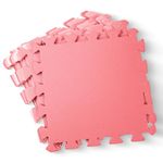 kidoola Foam Baby Play Mat (29x29cm) – Thick & Soft EVA Foam Interlocking Floor Tile Matting for Children – Safe & Comfortable 7mm Thick Play Flooring (18pc) - Pink