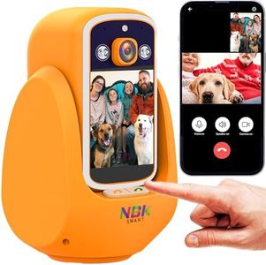 NBKsmart 2 Way Camera Audio/Video,2.8''Screen Pan/Tilt WiFi AI Motion Detection for Baby/Pet/Puppy/Cat/Dog,Facetime Nanny Cam Voice with Phone APP Video Calling Devices for Elderly Indoor,Orange