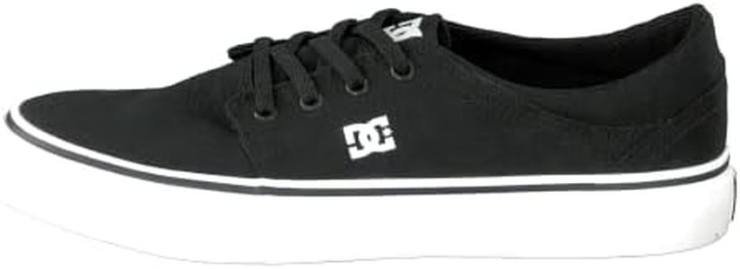 DC Shoes Trase Tx - Shoes For Men Zapatillas de Skateboard para Hombre, Black White, 45 EU