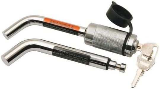 Reese Towpower 7006000 Chrome Plated Dual Bent Pin Receiver Lock,Silver