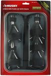 Husky 1052 Mini Pliers Variety Set for Electrical and Maintenance Applications (Set of 5, Zippered Pouch Included)