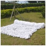 Dapxer Camouflage Net White, Reinforced Camo Netting, 2/4/5/6/8/10m Camouflage Shade Net Cover, Used for Military Decoration, Hunting, Camping,3x3m(9.8 * 9.8ft)