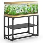 Tocretoare Fish Tank Stand 40 Gallon, Metal Aquarium Stand 36.5" L x 18.5" W*29.5”H, Double-Layer Storage Design, Suitable for Home and Office Use, 660LBS Capacity, Black (Tank not Included)