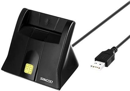 Saicoo Smart Card Reader DOD Military USB Common Access CAC Compatible with Mac OS Win - Vertical Version