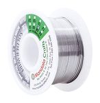 Mandala Crafts 60/40 Solder Wire with Solder Flux - 50g 0.6mm Rosin Core Solder 60 40 for Electronics - 60-40 Lead Tin Soldering Wire for Stained Glass