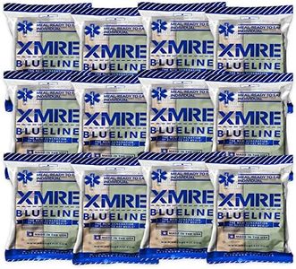 XMRE Blue Line MRE Meals Military 2022 Bulk | Military Grade MREs | For Survival Kits & Hurricane Preparedness Items | Emergency Food Supplies | Military Food Packs w/Flameless Ration Heater