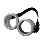 Halloween Steampunk Goggles Glasses with Adjustable Strap for Character Cosplay Costume, One Size (Gray)