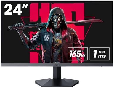 KOORUI 24 Inch Gaming Monitor, 165Hz 1080p 1ms IPS, Adaptive Sync, PC Monitor HDMI, Tilt Adjustable, Eye Care, VESA Wall Mountable (FHD 1920x1080, DisplayPort) Black