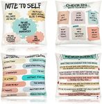 Qunclay 4 Pcs Throw Pillow Cover Mental Health Decorative Pillowcase Inspirational Therapist Gifts for Women Therapy Office Consulting Room, 18 x 18 Inches