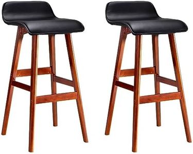 Artiss Bar Stools Stool Set of 2 Kitchen Counter Barstools Dining Chair Bentwood Chairs Wooden Black in 74cm Seat Height Floor for Home Bar Dining Room Cafe Outdoor Indoor