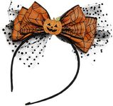 Pumpkin Headband Fascinator bow kno