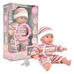 John Adams | Tiny Tears - Teeny Baby - 30cm soft bodied doll with 16 interactive sounds: One of the UK's best loved doll brands! | Nurturing Dolls | Ages 10m+