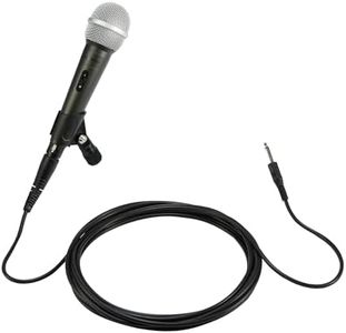 Amazon Basics - Wired Dynamic Vocal Microphone, Cardioid, XLR, Black/Silver