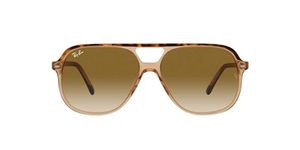 Ray-Ban unisex adult Rb2198 Bill Sunglasses, Havana on Transparent Brown/Clear Gradient Brown, 56 mm US