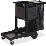 RubbermaidC ommercial Executive Series Housekeeping Cart, Black (1861430)