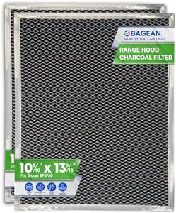 Range Hood Charcoal Filter for 10.81” x 13.31” BPSF30 99010308 Broan Range Hood Filter Replacement - Carbon Ductless Exhaust Hood Filter - Filters and Freshens the Kitchen Air Over the Oven (2-Pack)