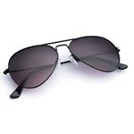 Polarized Aviator Sunglasses for Men Women Metal Sun glasses UV Blocking (Fuchsia, 58mm)